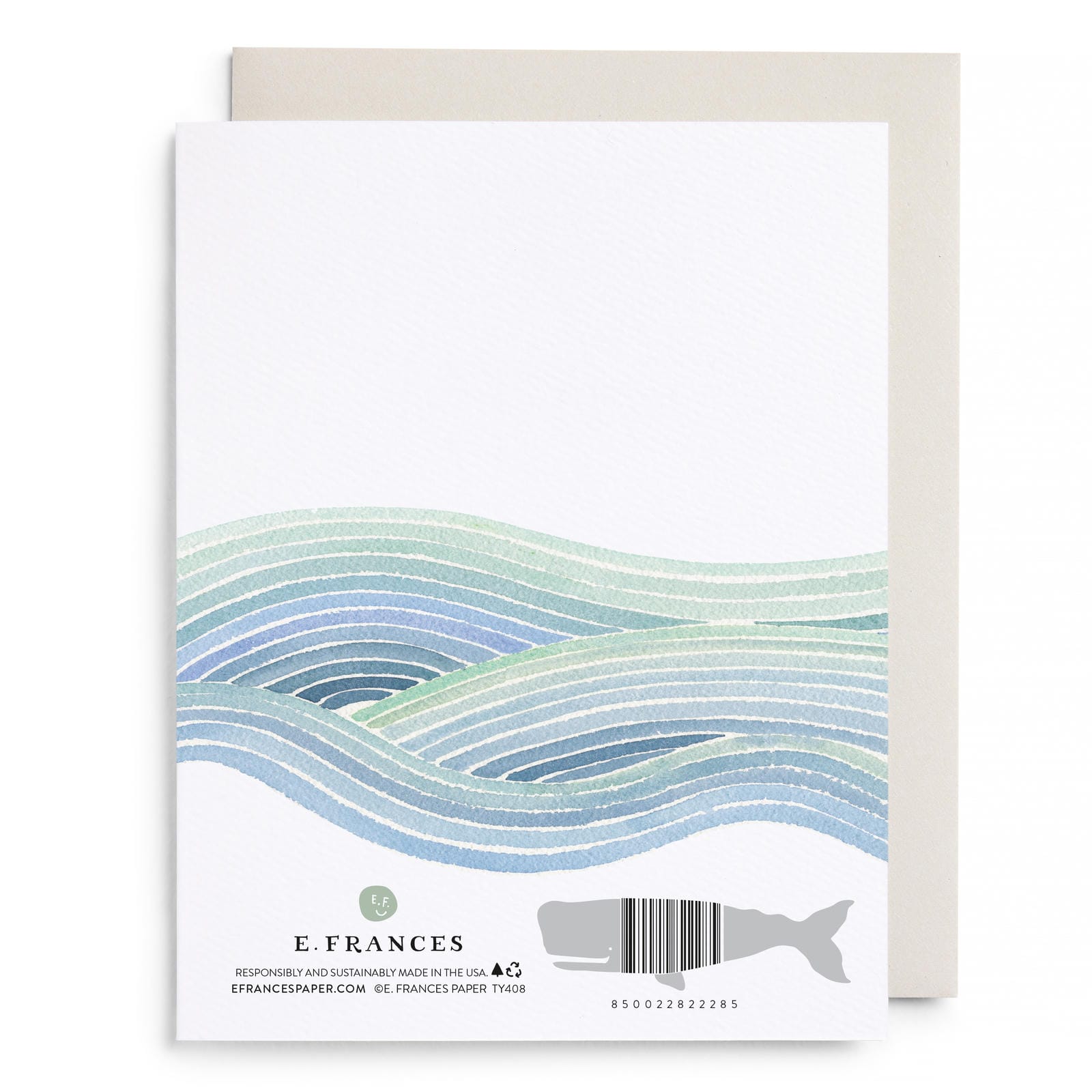 Ocean of Thanks Greeting Card – E. Frances Paper