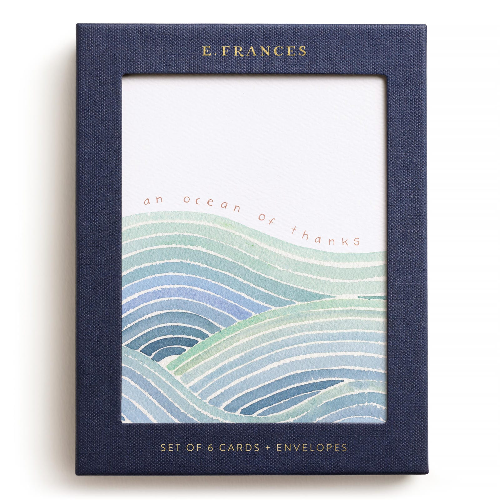 Ocean of Thanks Greeting Card – E. Frances Paper