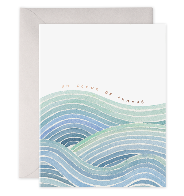 ocean waves thank you notes an ocean of thanks pretty coastal thank you notes box boxed set
