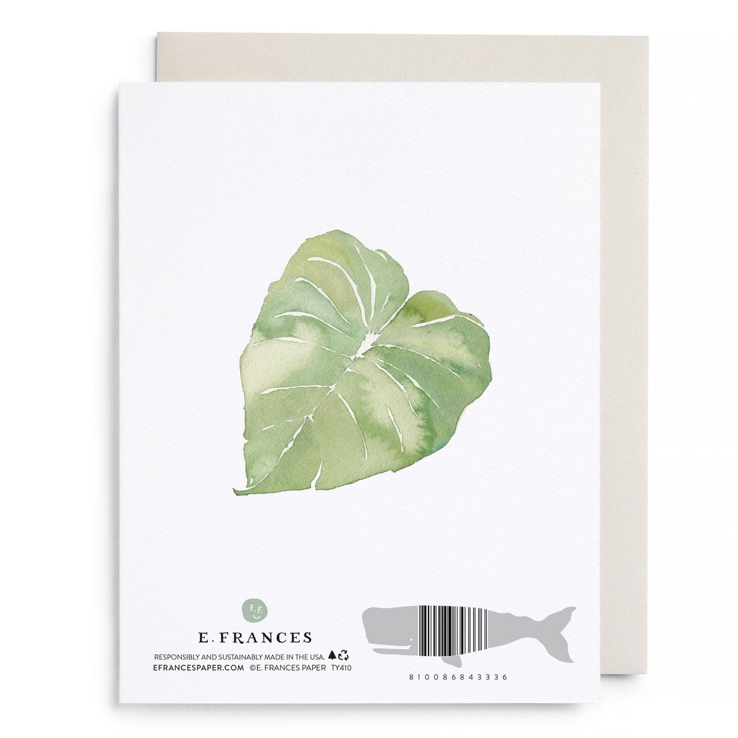 Thank You Leaves Greeting Card