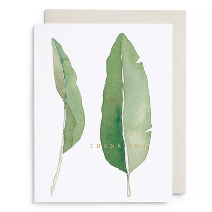 Thank You Leaves Greeting Card
