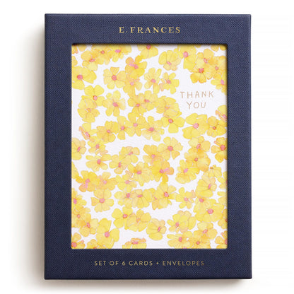 Yellow Flowers Thank You Greeting Card