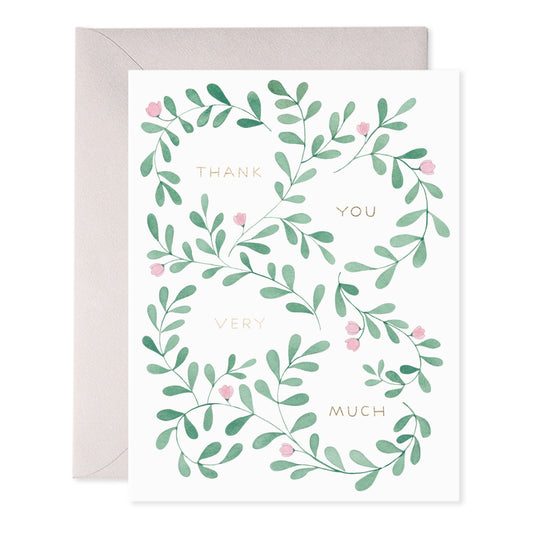 Thank You Vine Greeting Card