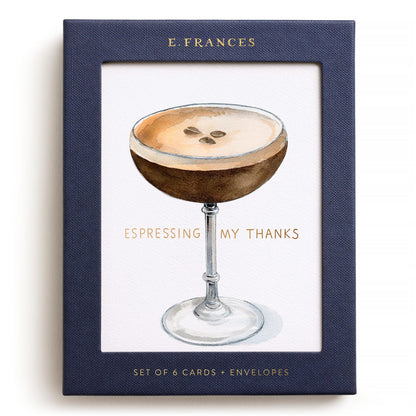 Espresso Thanks Greeting Card