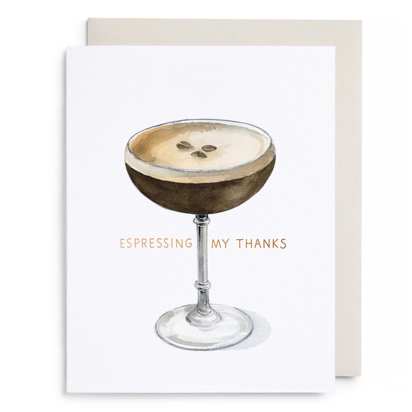 Espresso Thanks Greeting Card