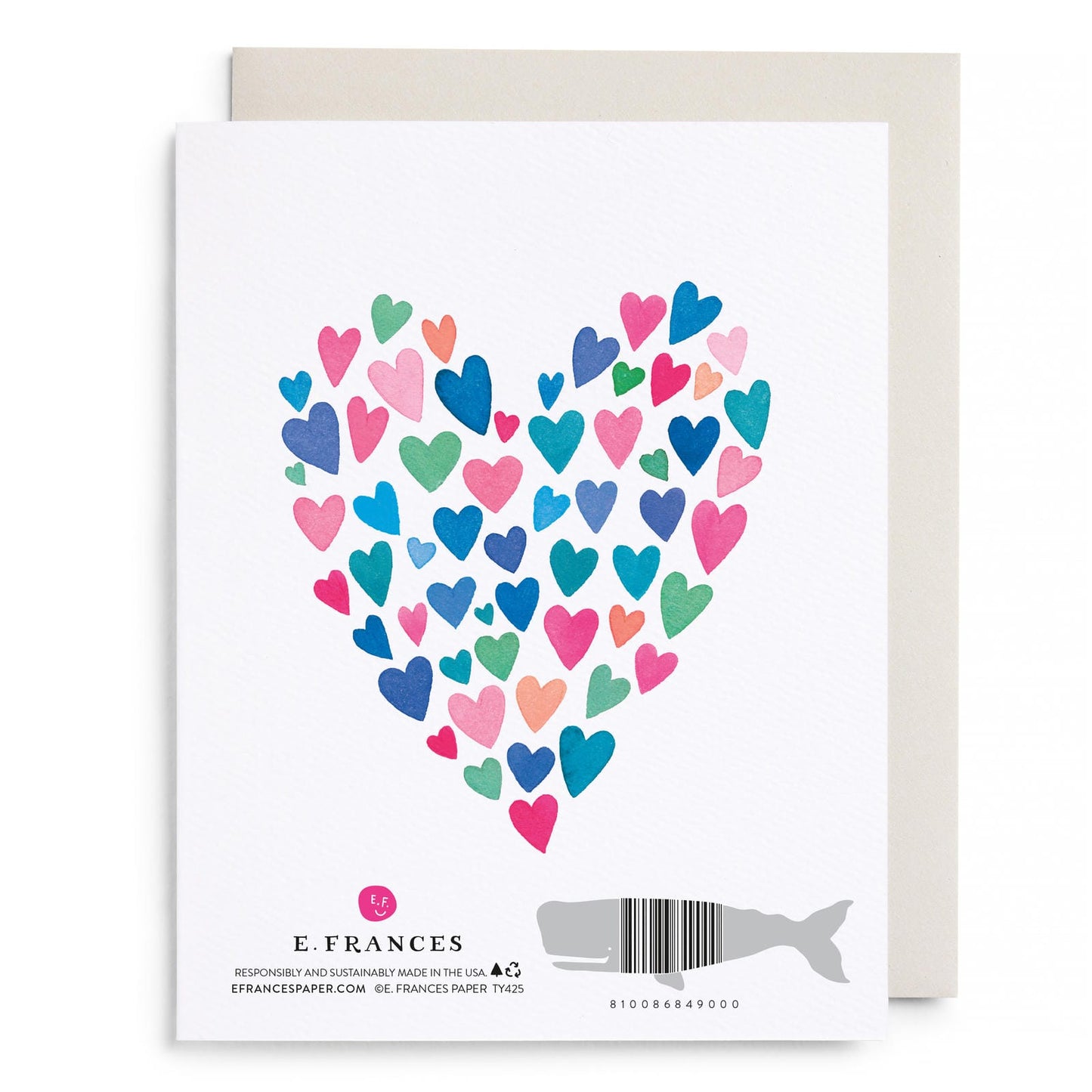 Many Hearts Thanks Greeting Card