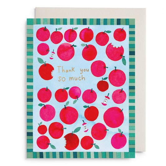 Apple a Day Thank You Greeting Card