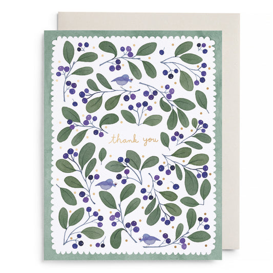 Chirps and Cheers Thank You Greeting Card