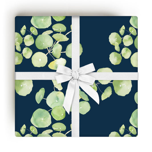 Pancake Plants Navy Gift Wrap