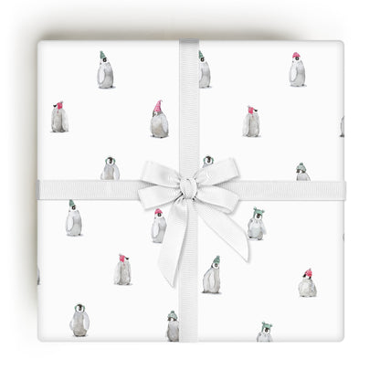 Winter Penguins Gift Wrap