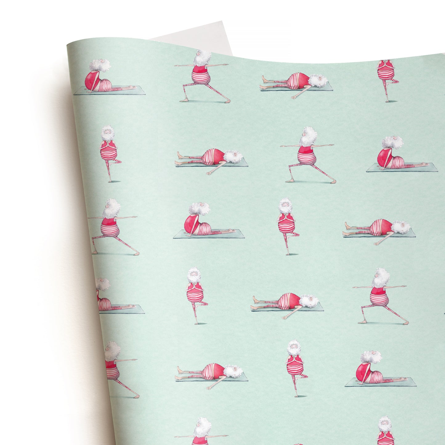 Yoga Santa Gift Wrap