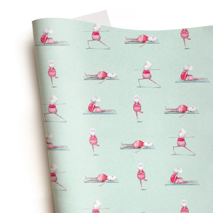 Yoga Santa Gift Wrap