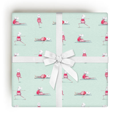 Yoga Santa Gift Wrap