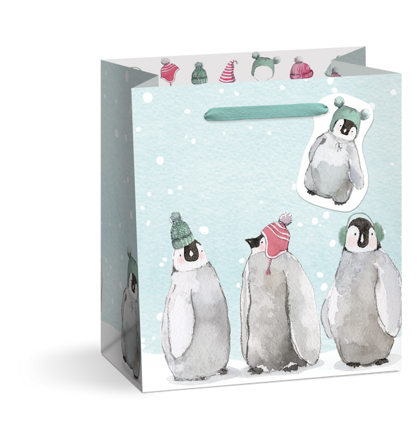 Cozy Penguins Gift Bag