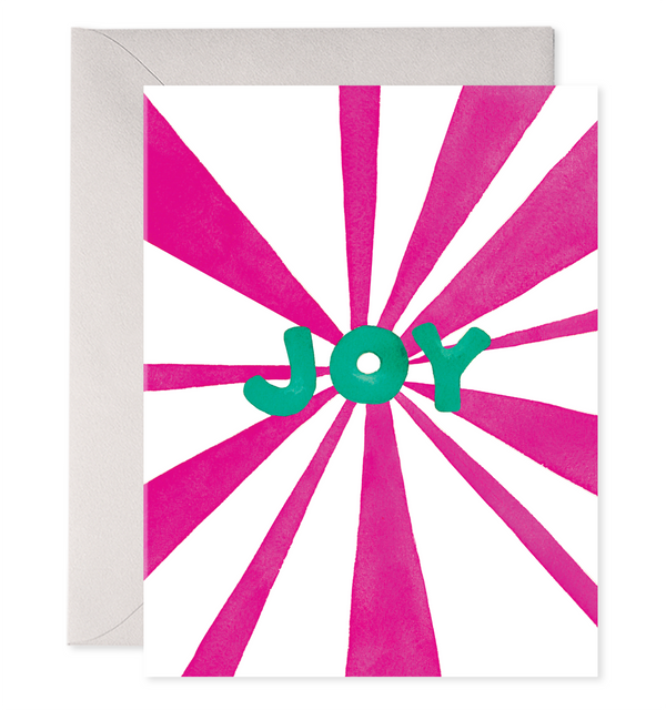 hot pink christmas cards joy to all boxed holiday cards set plastic-free designer luxe boxed 