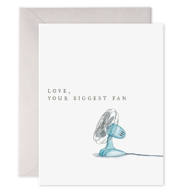 love, your biggest fan thank you card big fan