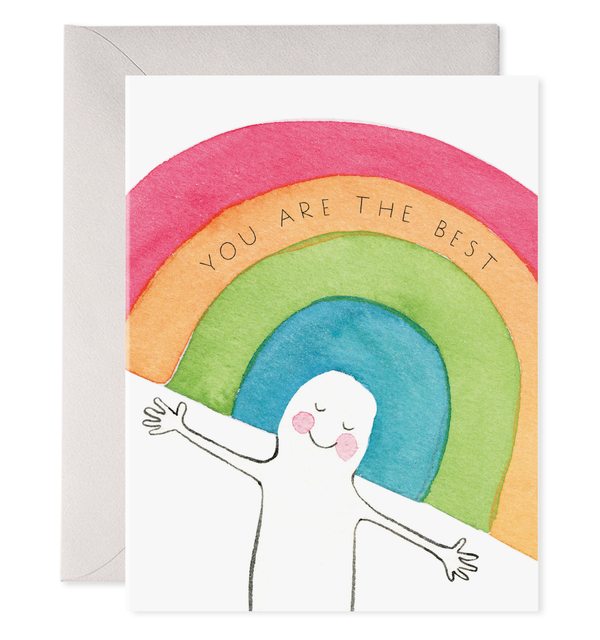 rainbow head thank you notes box thanks boxed you're the best plastic-free cards stationery set stationary