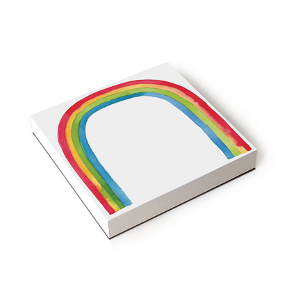 rainbow notepad thick colorful watercolor desk pad classroom teacher list task gift for teacher 
