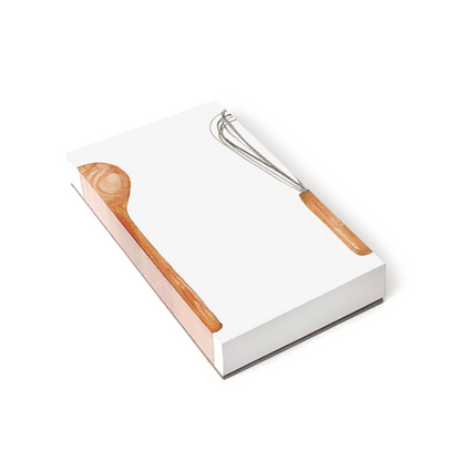 recipe notepad kitchen cook baker grocery shopping list 