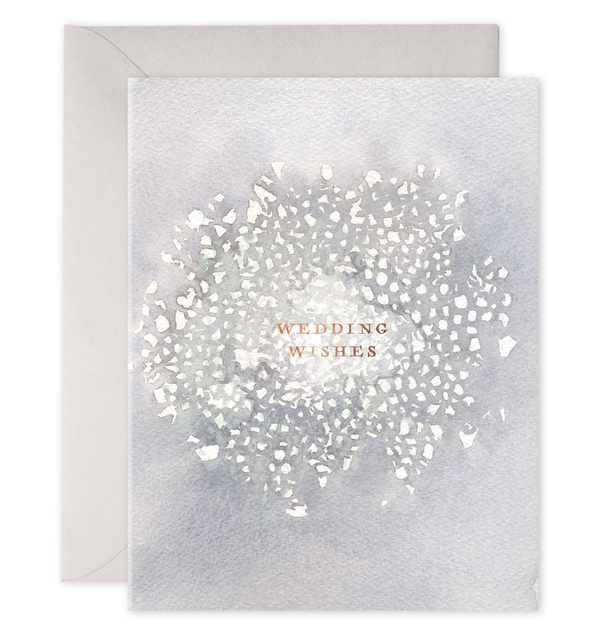 wedding wishes card for shower wedding gift elegant grey white watercolor