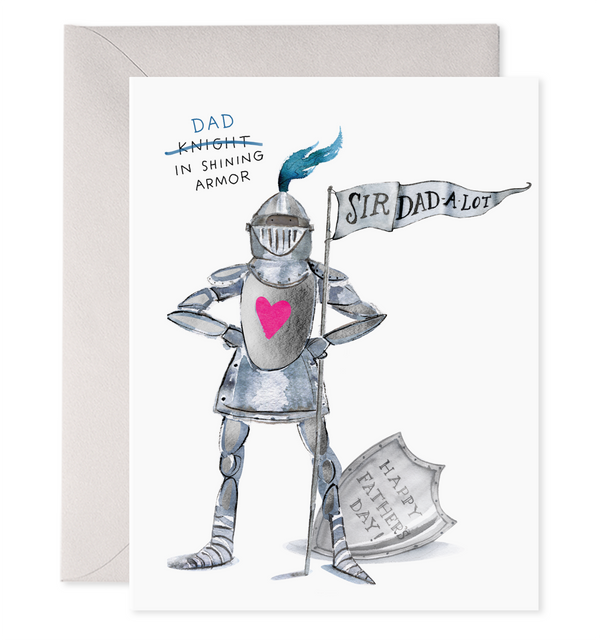 sir dad a lot knight in shining armor king dad medieval father's day card