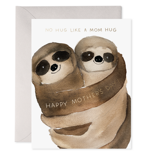 mothers day mom hug sloth panda arms no hug like a mom hug