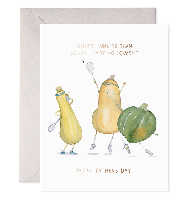 pickleball fathers day card for dad squash paddle funny card for father's 