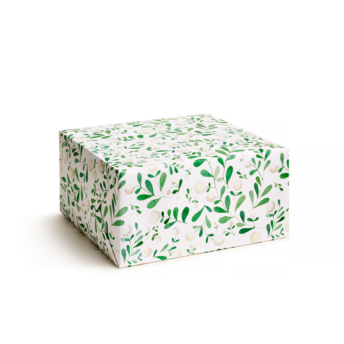 designer gift wrap wrapping paper white berries green flowers for wedding holiday luxury giftwrap