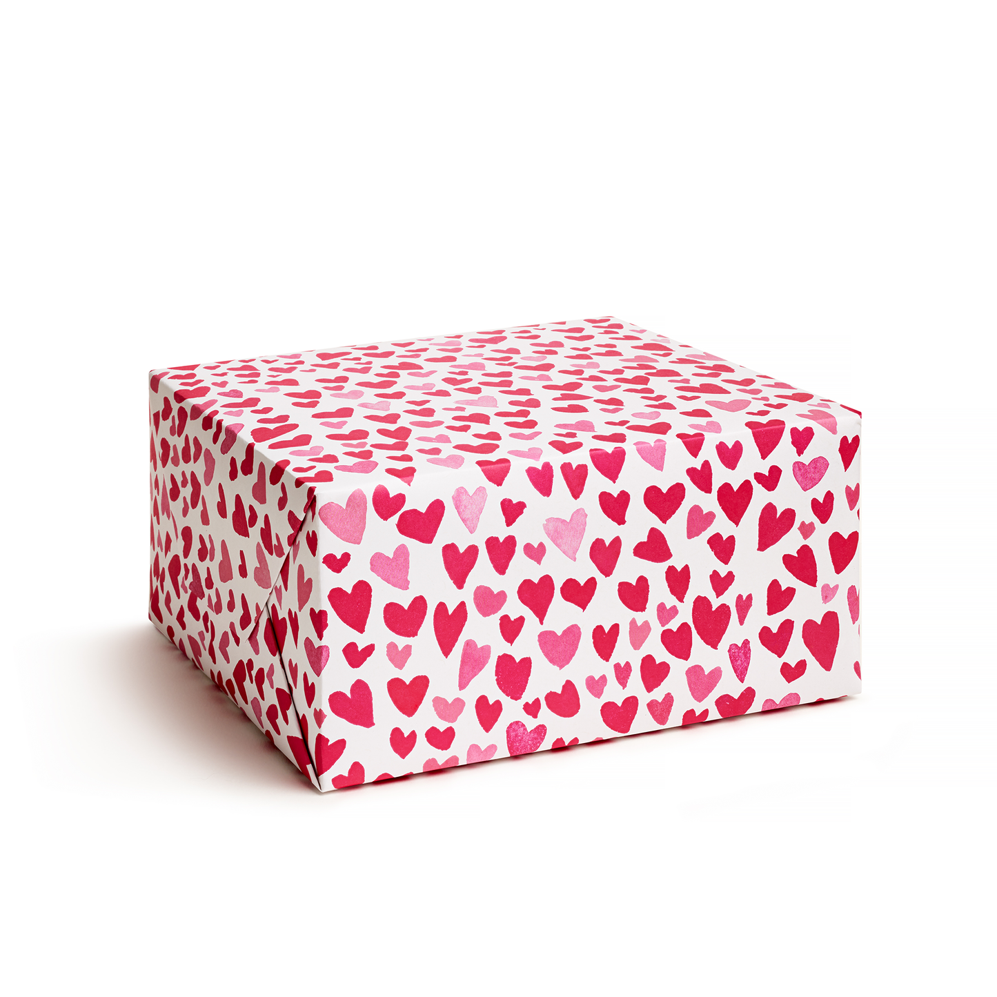 heart gift wrap wrapping paper sheets cute pink red hearts valentines vday